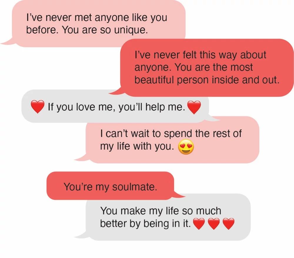 Illustration of a Scam conversation