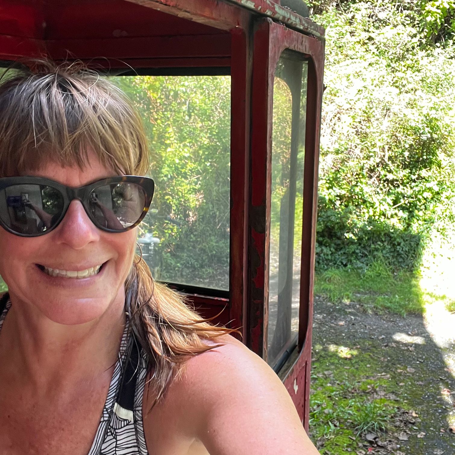 Susan B. Barnes was able to take classes, get massages and more Writer Susan B. Barnes taking a hike on her retreat