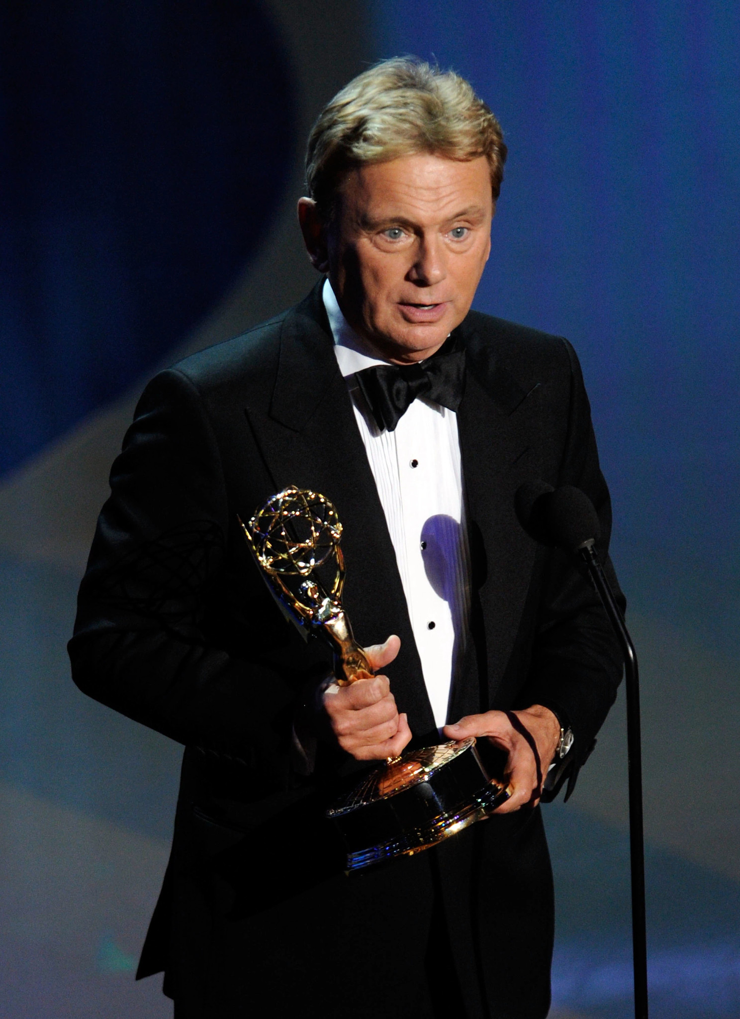 Pat Sajak accepts the Lifetime Achievement Award during the 38th Annual Daytime Entertainment Emmy Awards