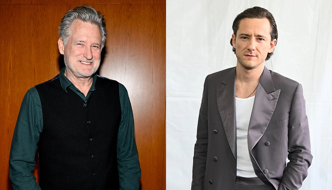 Bill Pullman at Deadline Contenders Television 2024 and Lewis Pullman at the 2024 Film Independent Spirit Awards