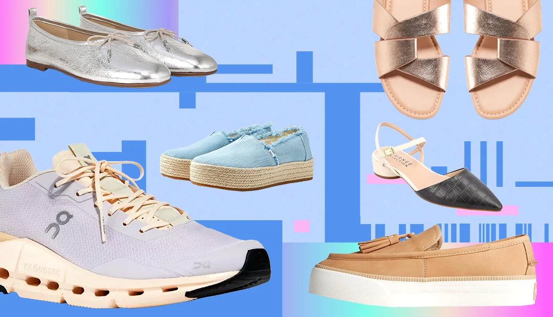 Best shoes for older women Six different pairs of women's shoes ranging from sneakers to sandals to espadrilles