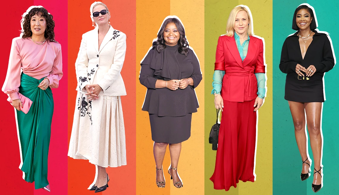Sandra Oh, Uma Thurman, Octavia Spencer, Patricia Arquette and Gabrielle Union Sandra Oh, Uma Thurman, Octavia Spencer, Patricia Arquette and Gabrielle Union wearing various skirts on the red carpet
