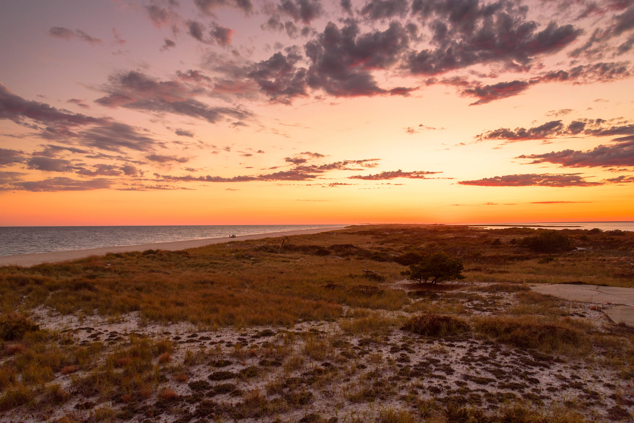 un atardecer 