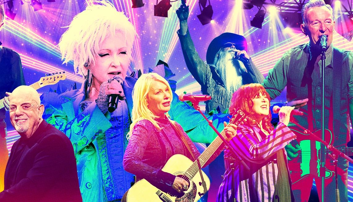 Catch These Legacy Artists Now Several singers and musicians performing under bright lights