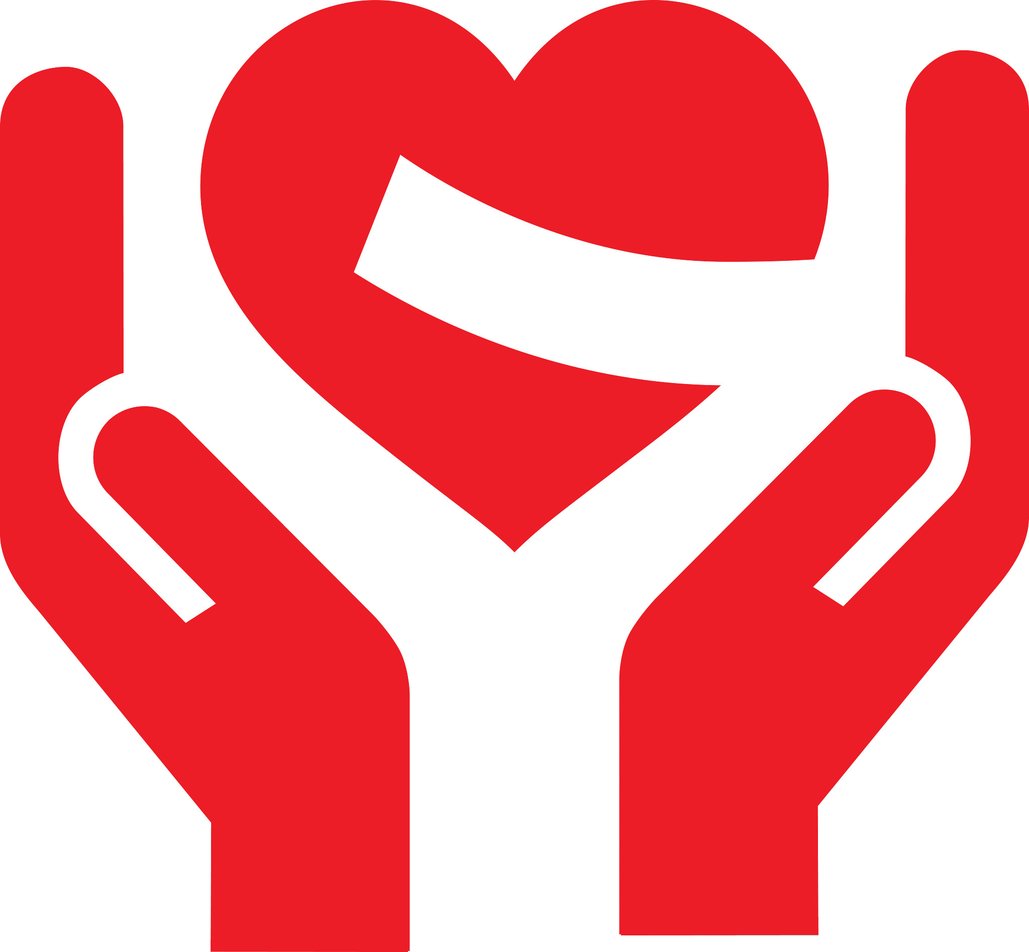 Caregiving Hands - Red