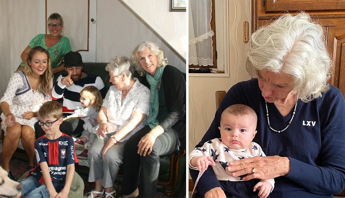 How D-Day stories inspired Diane Covington-Carter  diane poses for photos with her french family members at their home