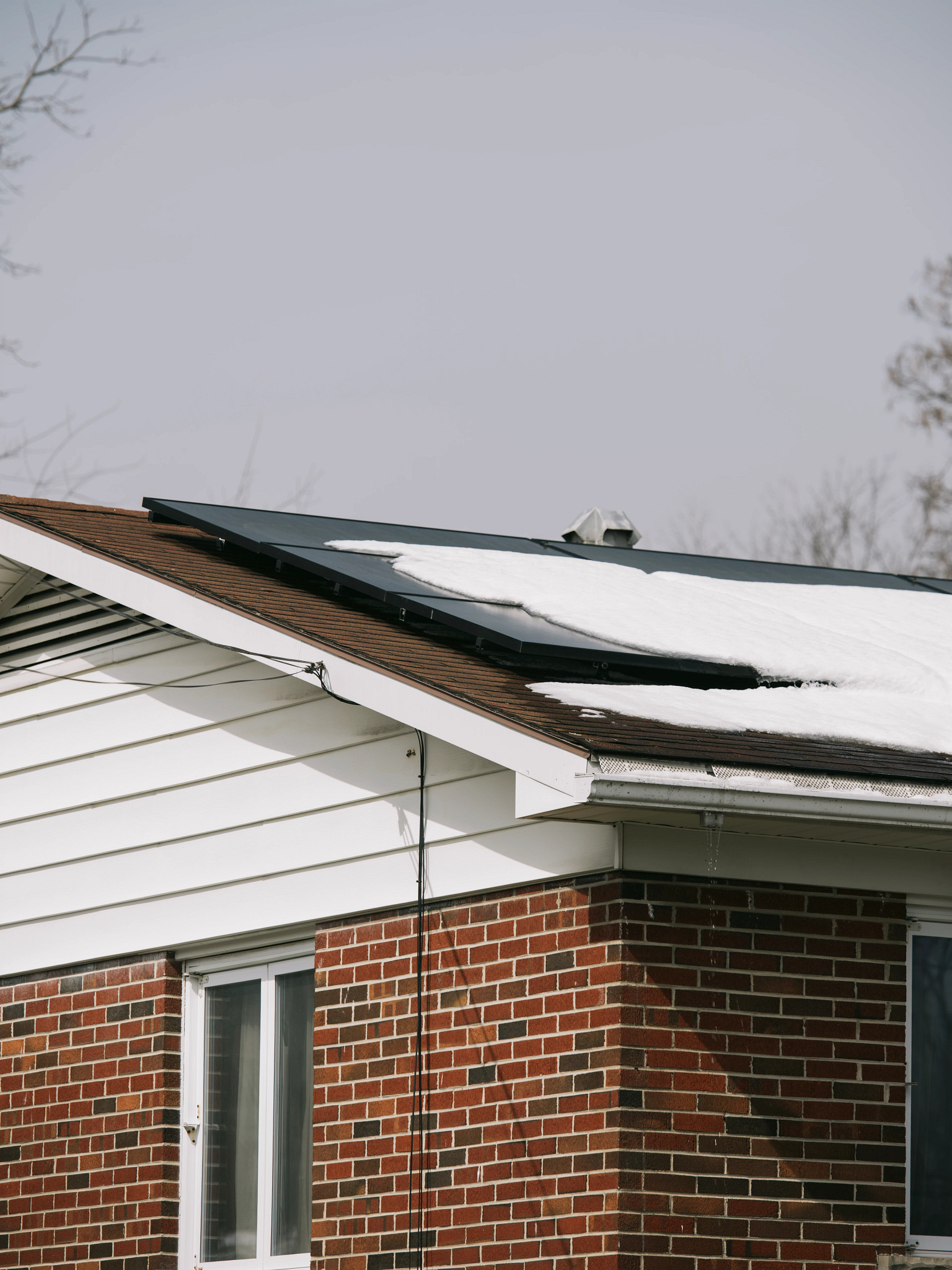 solar panels on a roof