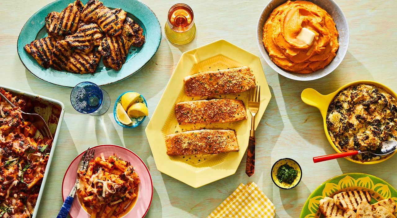 A mix of five favorite recipes from our Ethel food an health writers on a table