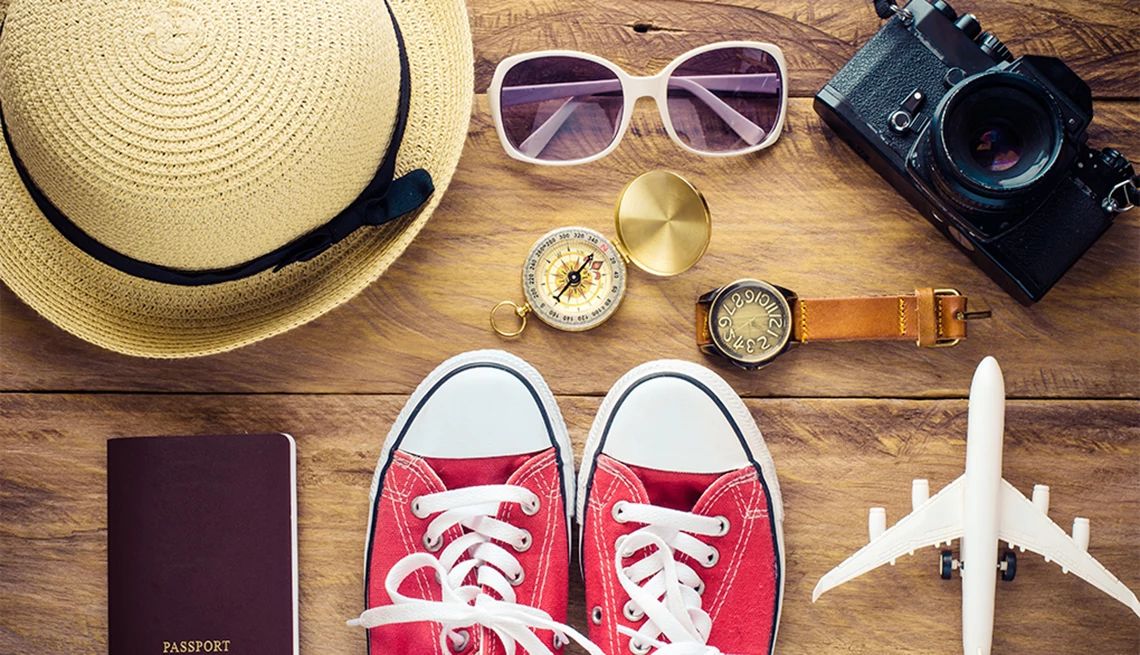 A staycation may be better for managing stress than a vacation An up-close view of travel accessories for a flight