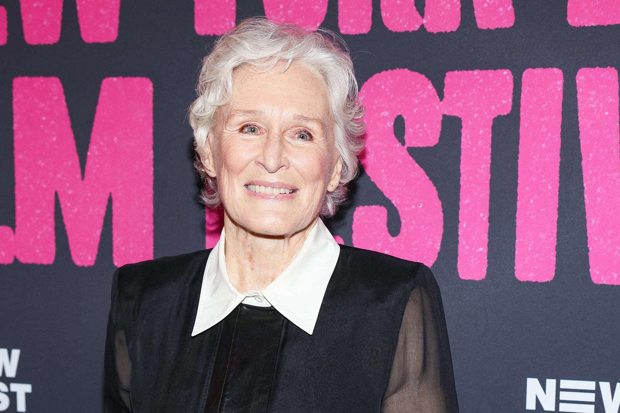Glenn Close smiling at an event