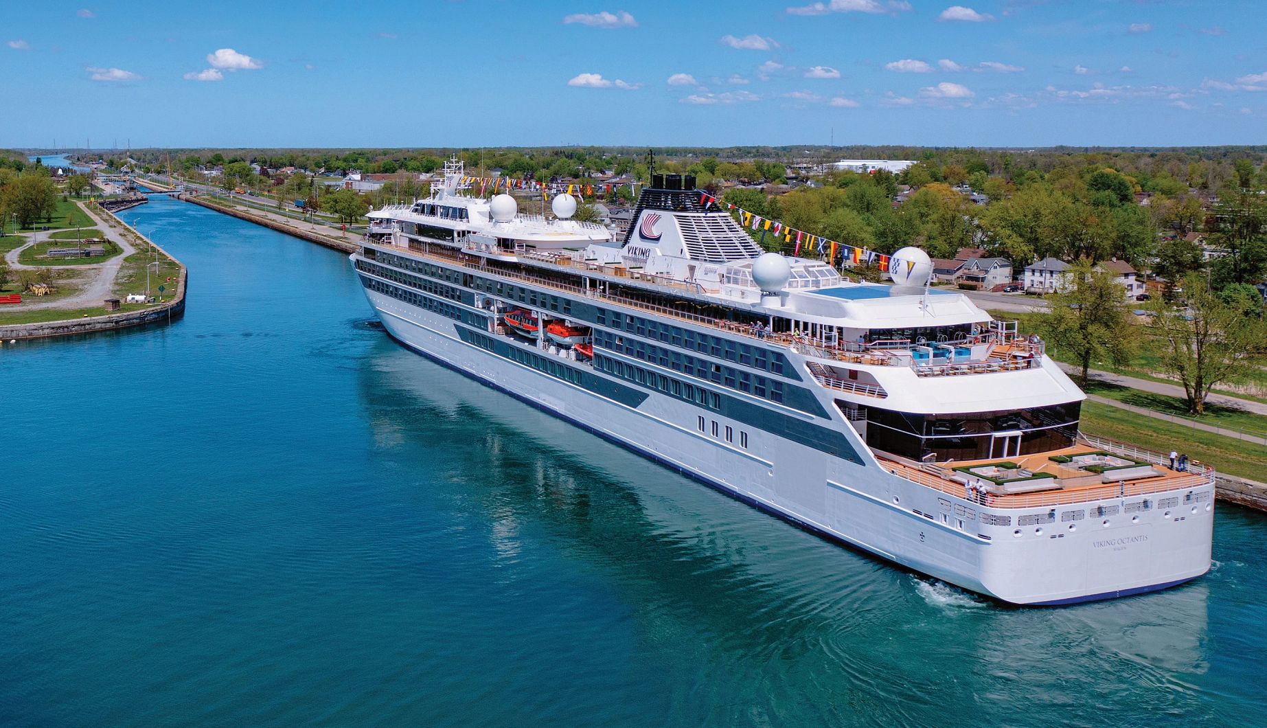 Great Lakes Cruises a cruise ship on a lake