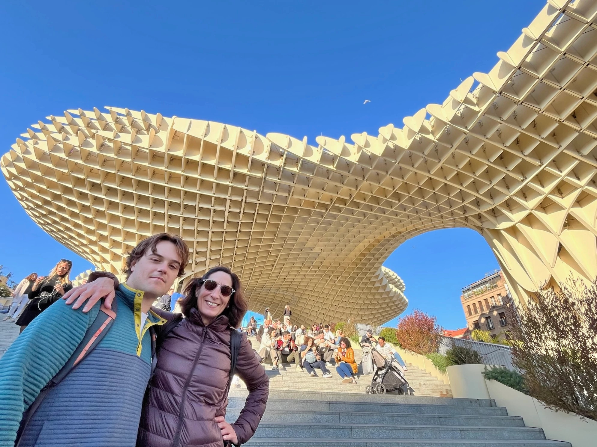 Europe Adventure With My Nephew The Mushrooms of Seville, Spain
