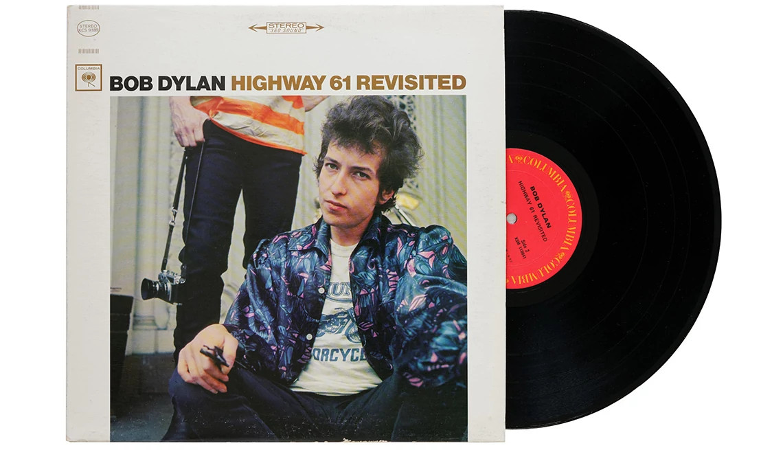 La portada del álbum de Bob Dylan "Highway 61 Revisited".