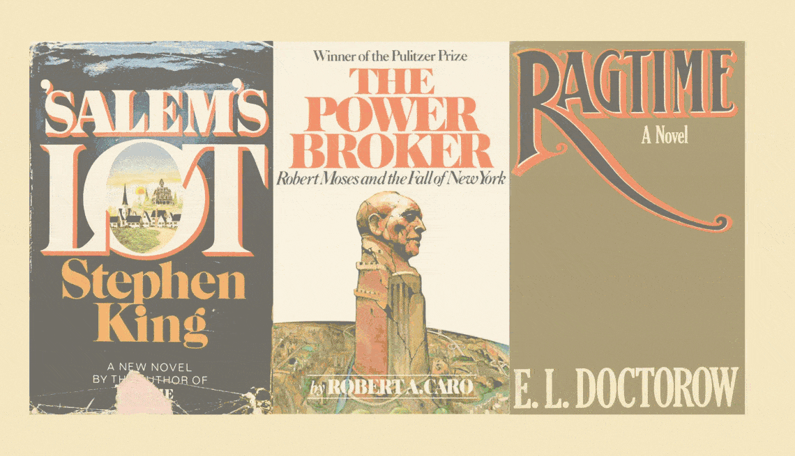A trio of influential novels, each with a unique style, reflecting the diverse landscape of 1970s literature.