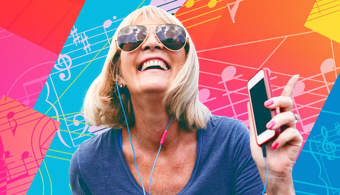 What Popular Music Streaming Services Will Give You for Free a women listening to a smartphone