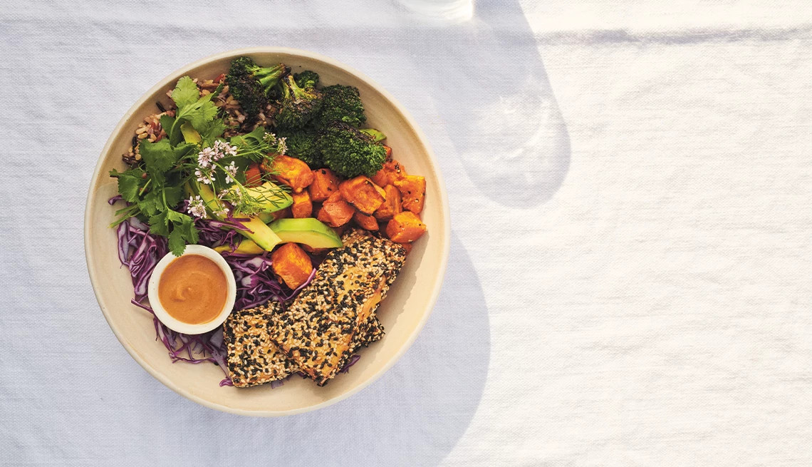 Pamela Anderson's Buddha Bowls with Crispy Sesame Tofu