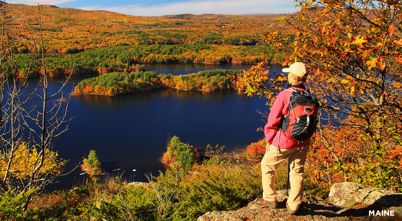 Images of gorgeous fall hikes in Maine, Oregon, Massachusetts and Colorado