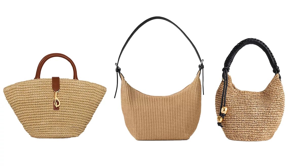 5 Summer Wardrobe Essentials for Women 50-Plus different kinds of straw handbags