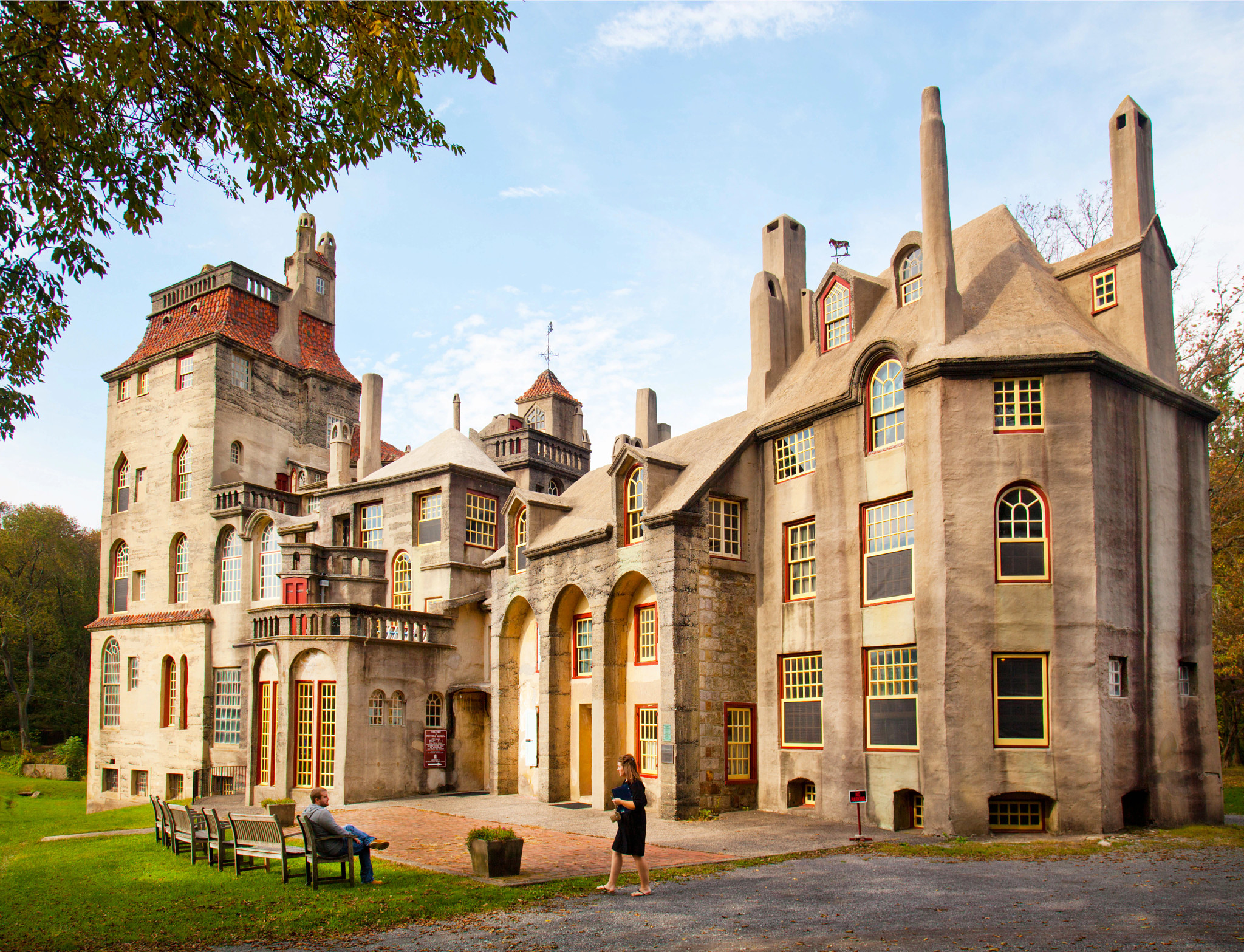 visitors enjoy fonthill castle 