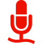 AARP Member Benefits red microphone logo icon