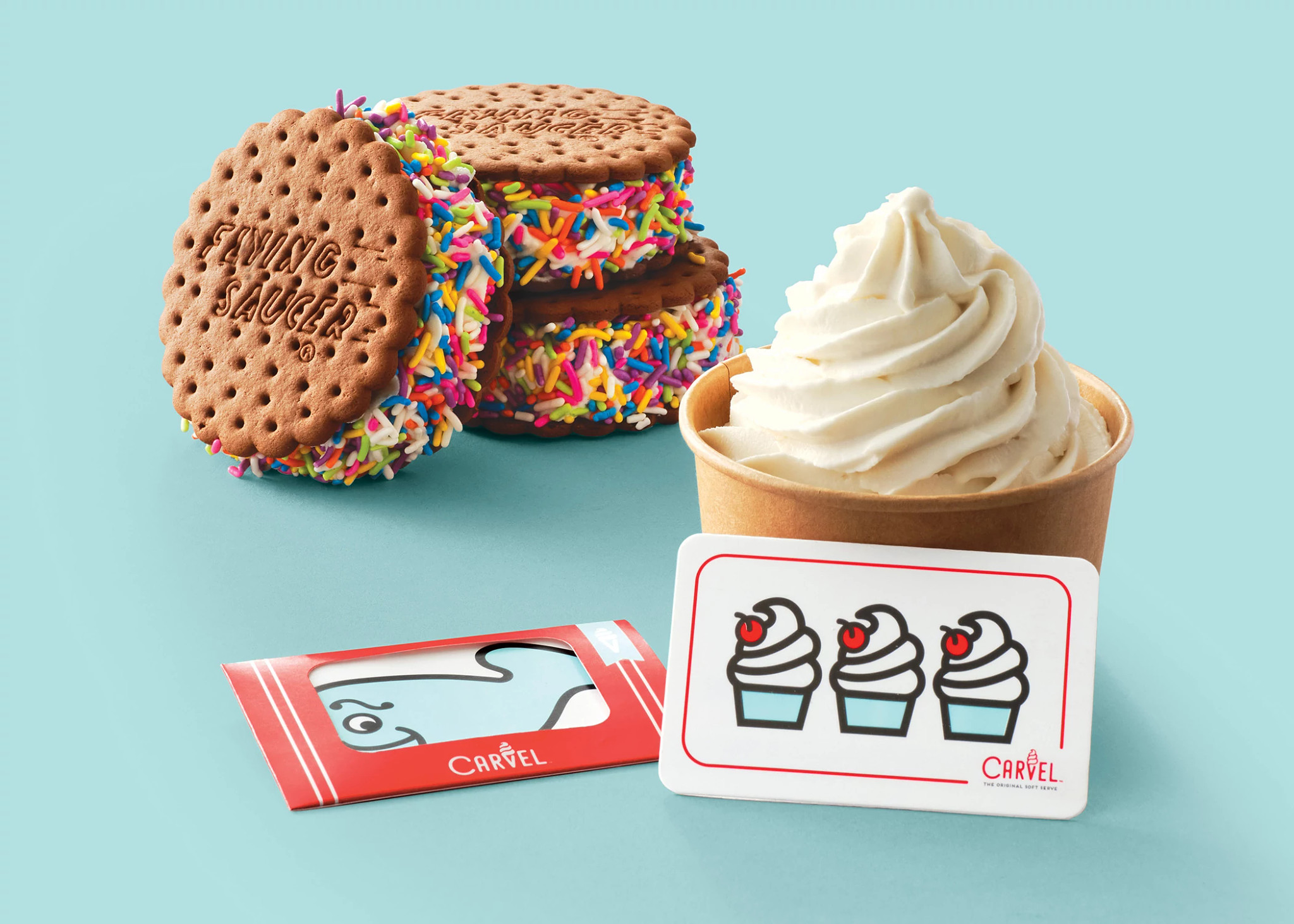 Helados y sándwiches de helado Carvel.