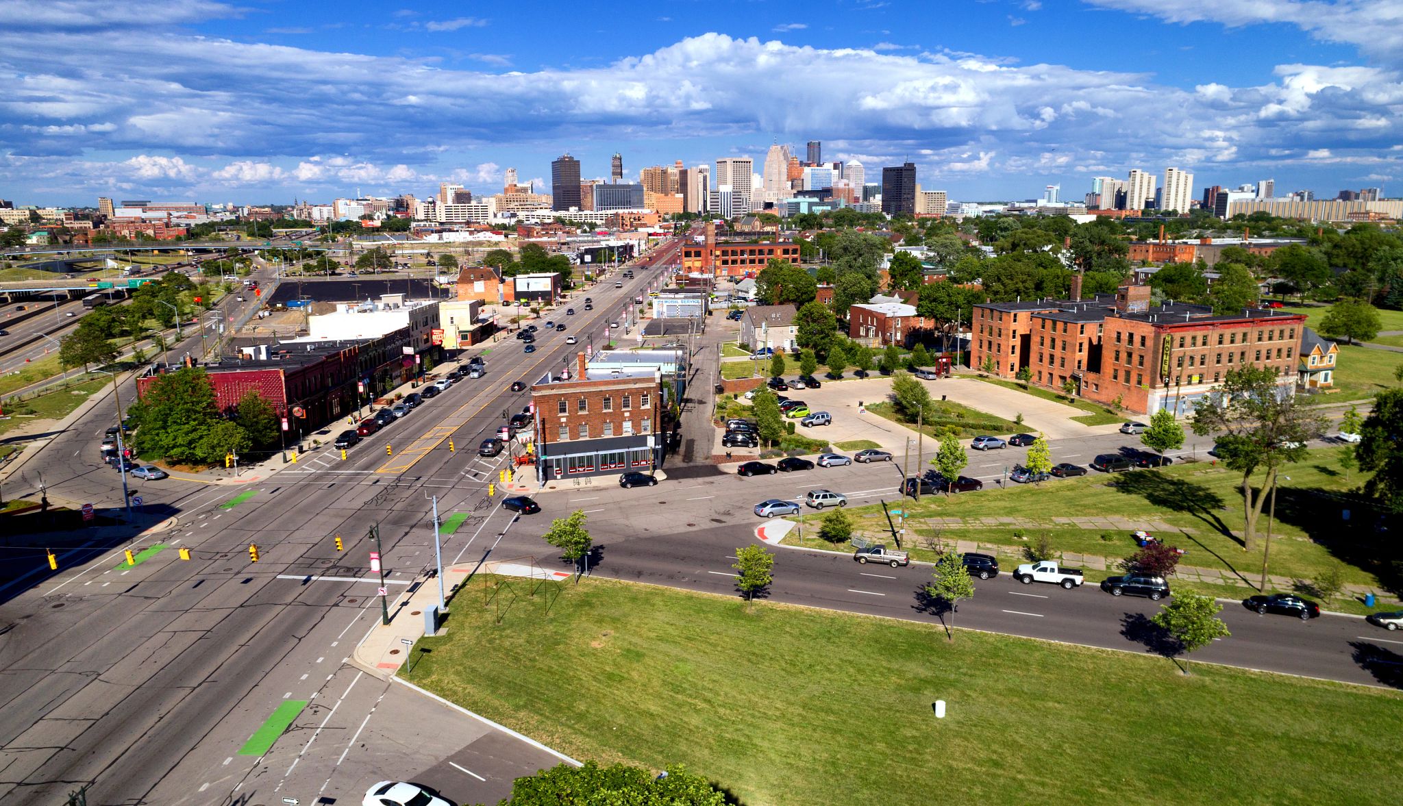 Aerial view of Detroit Aerial view of Detroit