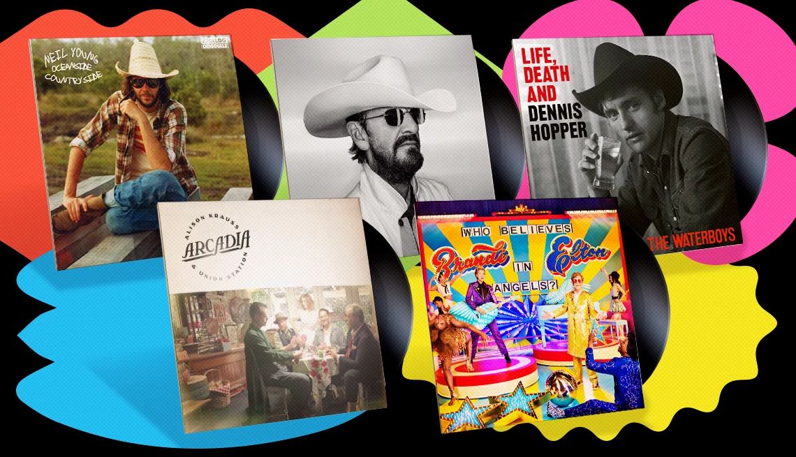 The Best Albums of 2025 (So Far) the covers of various albums in front of a colorful background