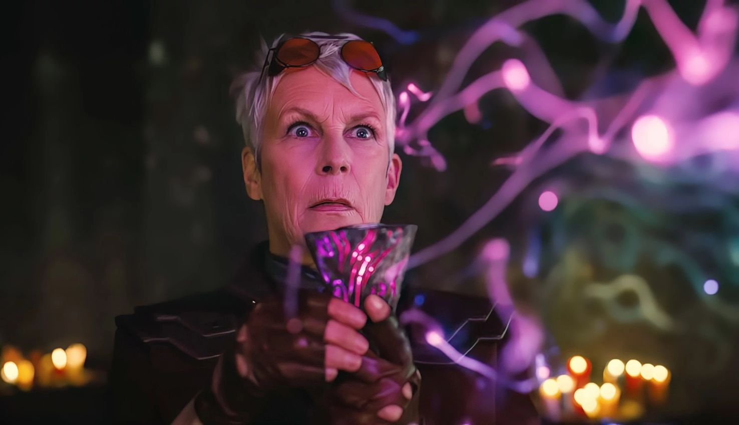 Jamie Lee Curtis stars in 'Borderlands' Jamie Lee Curtis in a still from Borderlands
