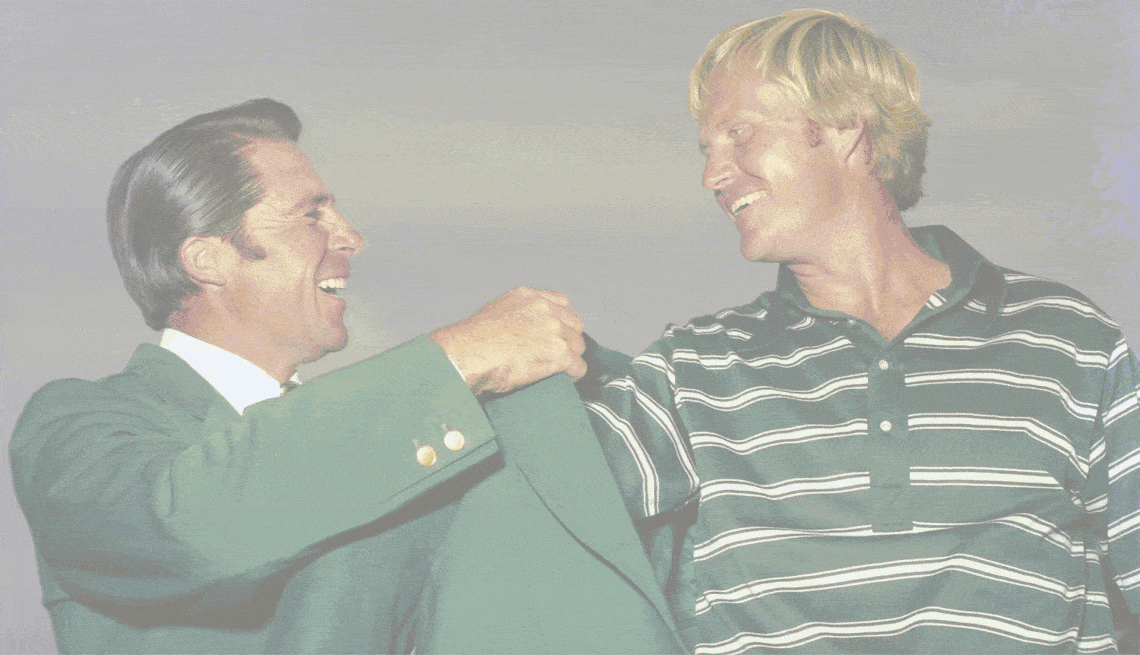 green jacket exchange Jack nicklaus getting his green jacket