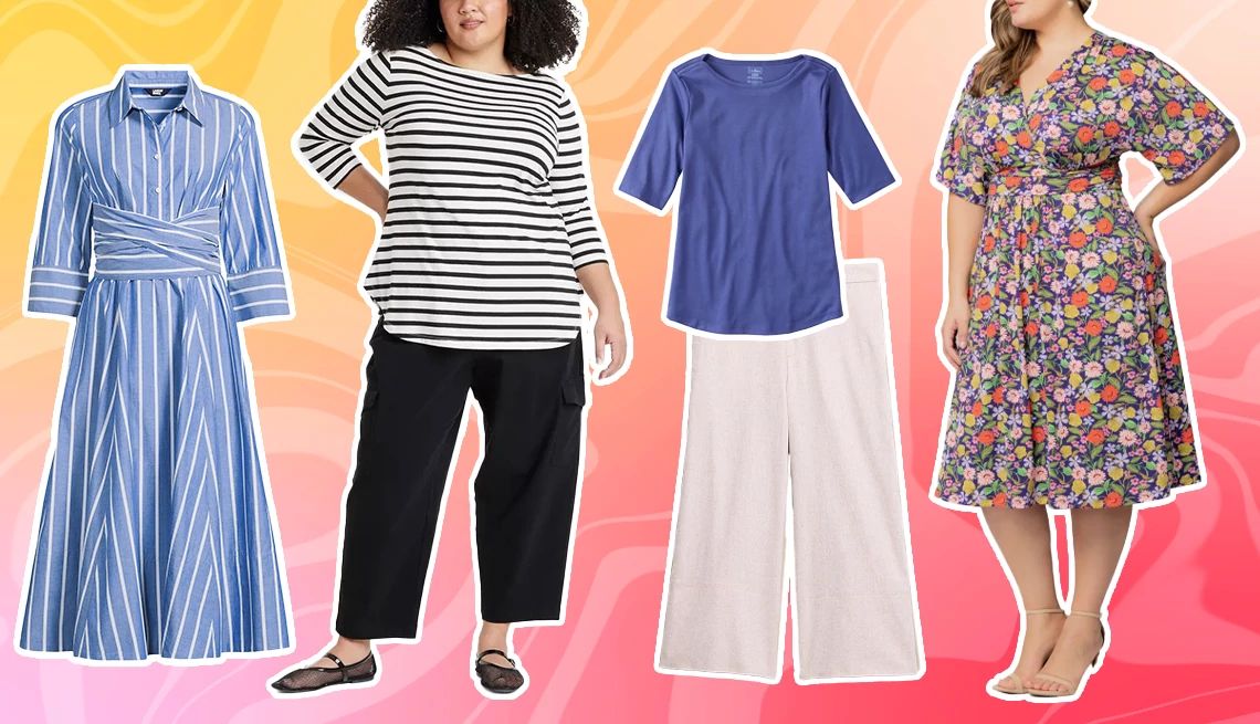 two women with different articles of clothing