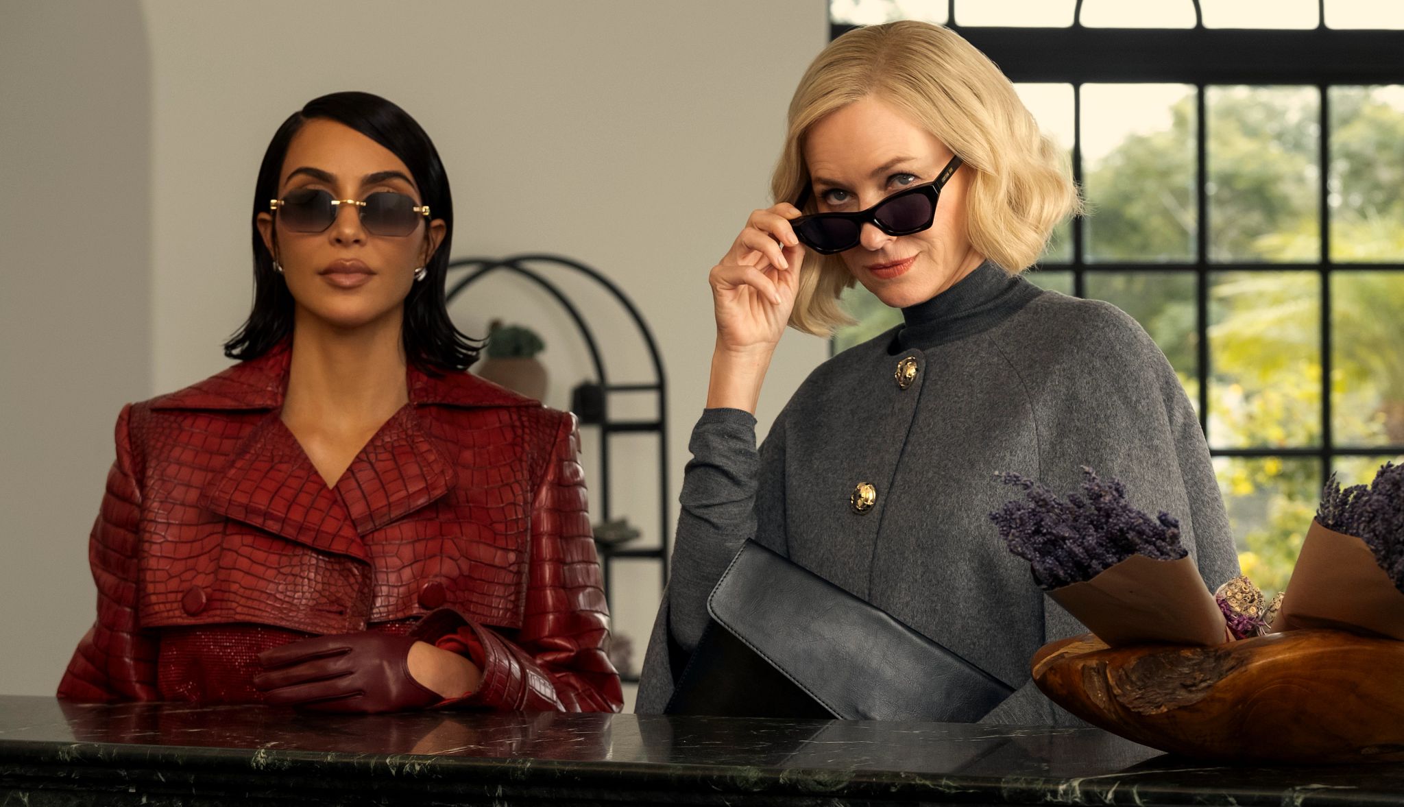 Best Things Coming to Hulu kim kardashian and naomi watts in a scene from alls fair