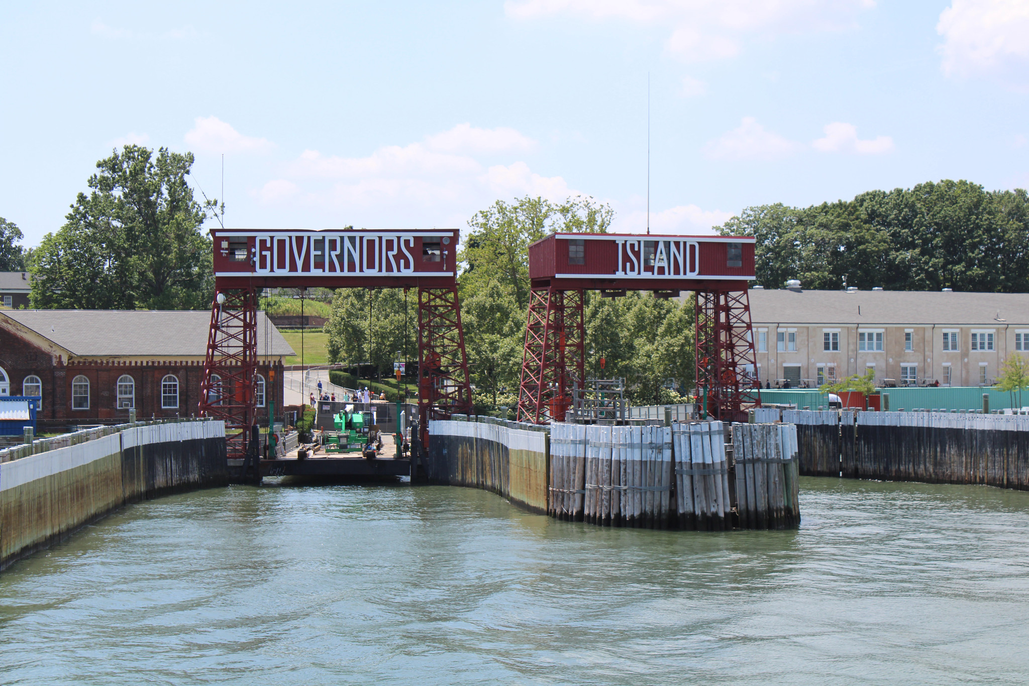a view of Governors Island