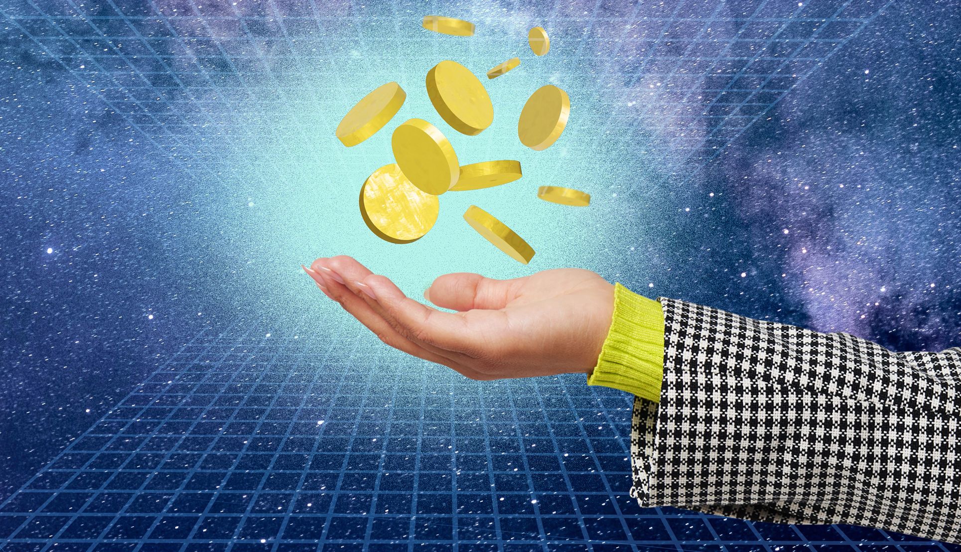 Things to know about Bitcoin a hand being held out with coins falling