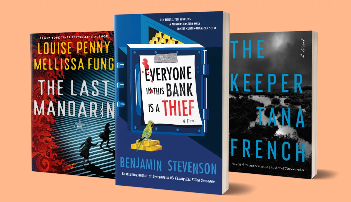 the covers of the books the last mandarin, everyone at the bank is a thief and the keeper