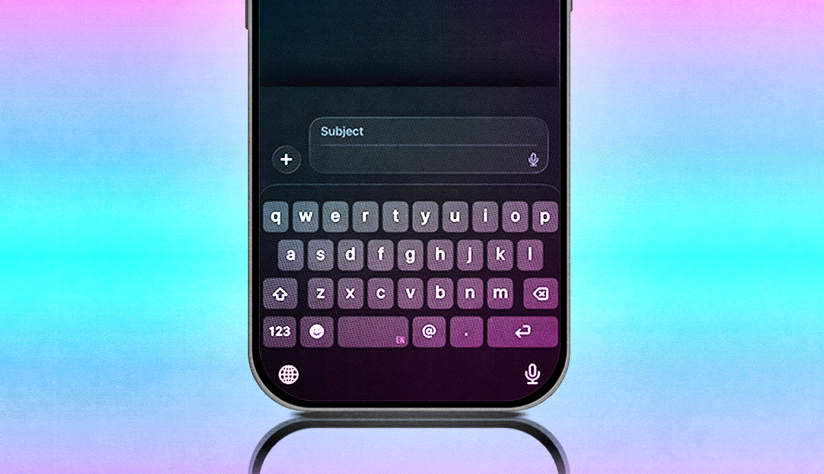 a gif of a smartphone cycling through keyboards on the screen