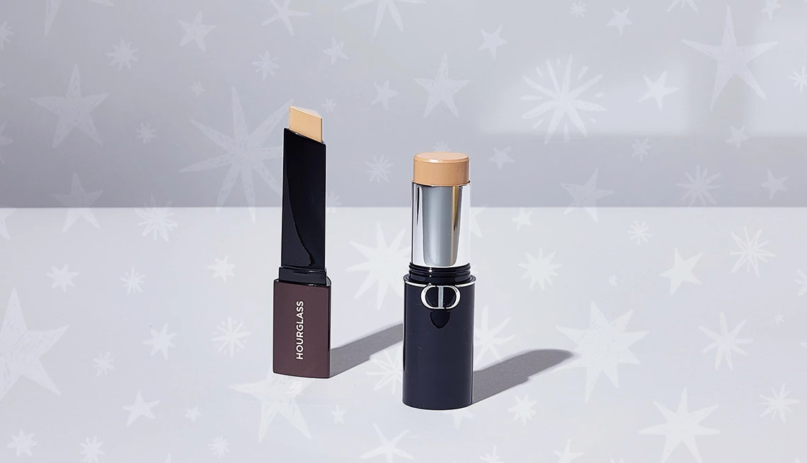 two different foundation make up sticks