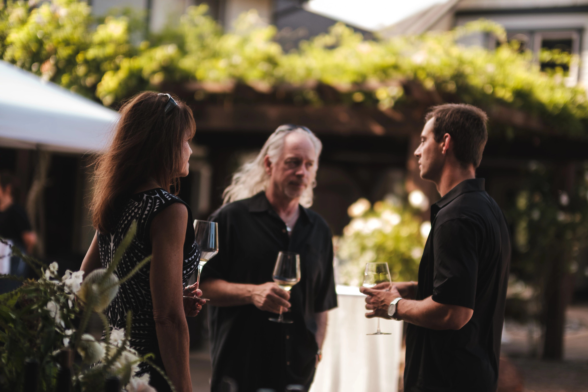 a hilltop property with a wine tasting room