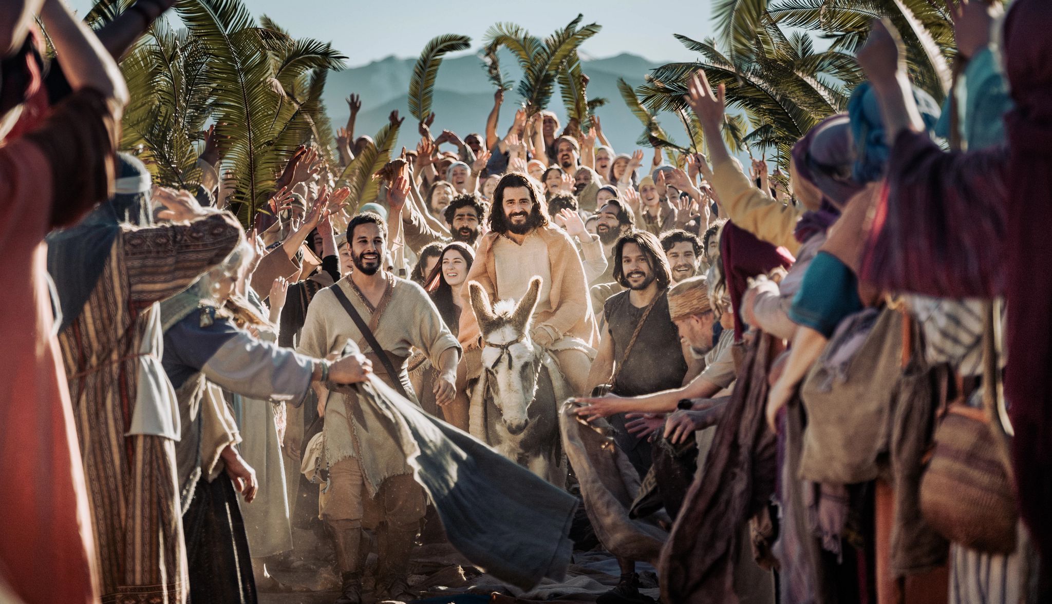 Jesus Christ, Movie Star jonathan roumie in a still image from 'the chosen'