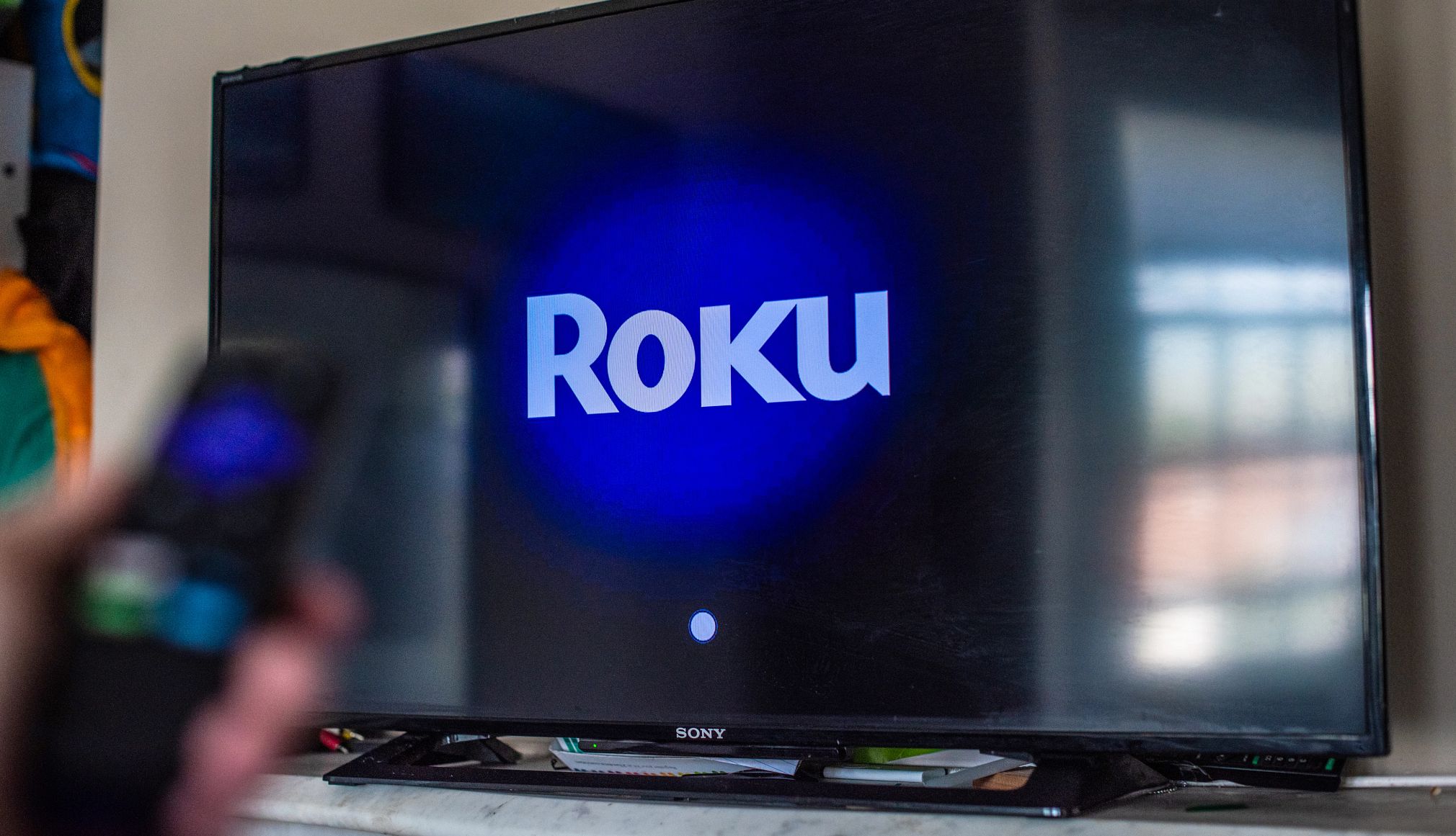 Hackers Steal Account Records of Streaming Service Giant Roku roku image on a tv