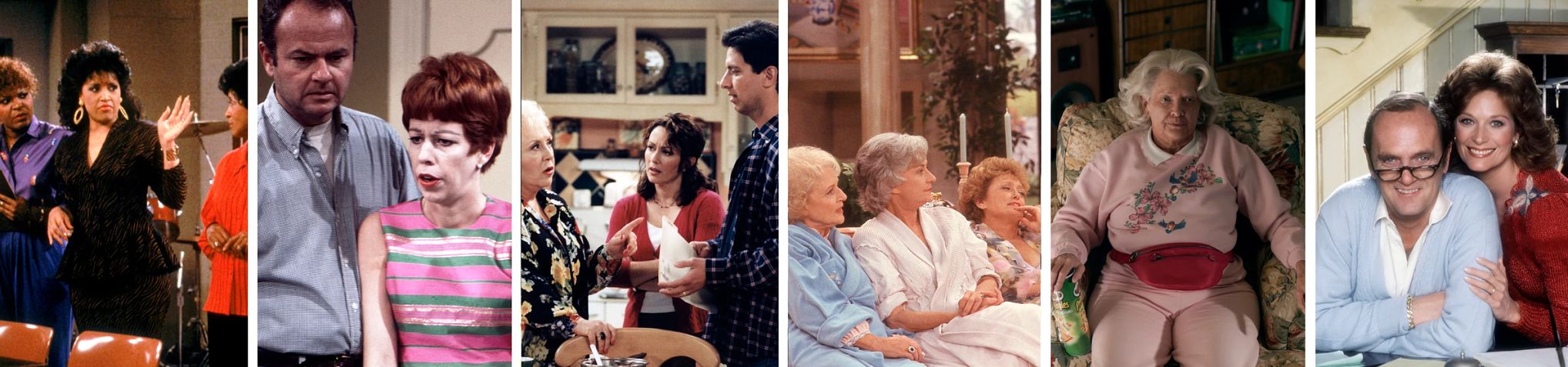 227, The Carol Burnett Show, Everybody Loves Raymond, The Golden Girls, The Kominsky Method, Newhart.