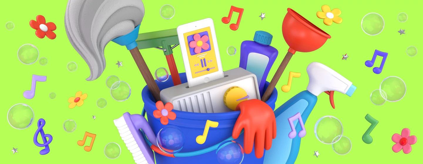 illustration_of_cleaning_products_and_ipod_playing_music_spring_cleaning_by_Mora Vieytes_1440x560.jpg