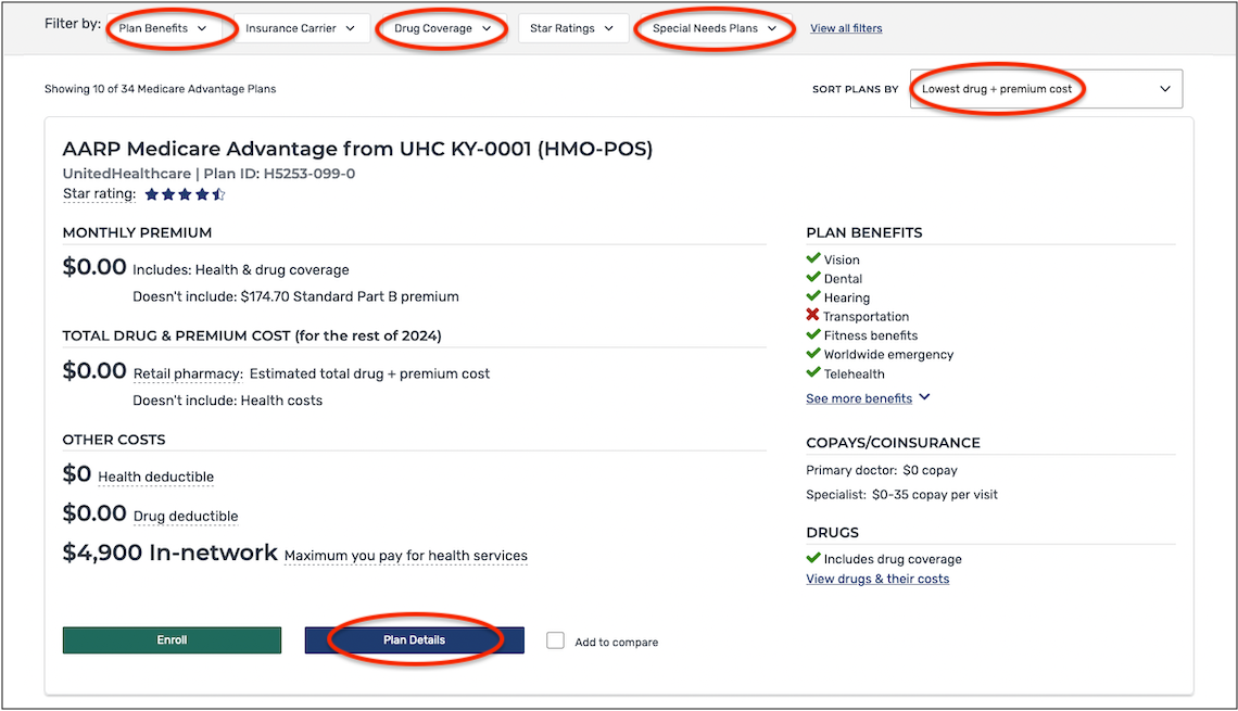 2024 medicare advantage premiums