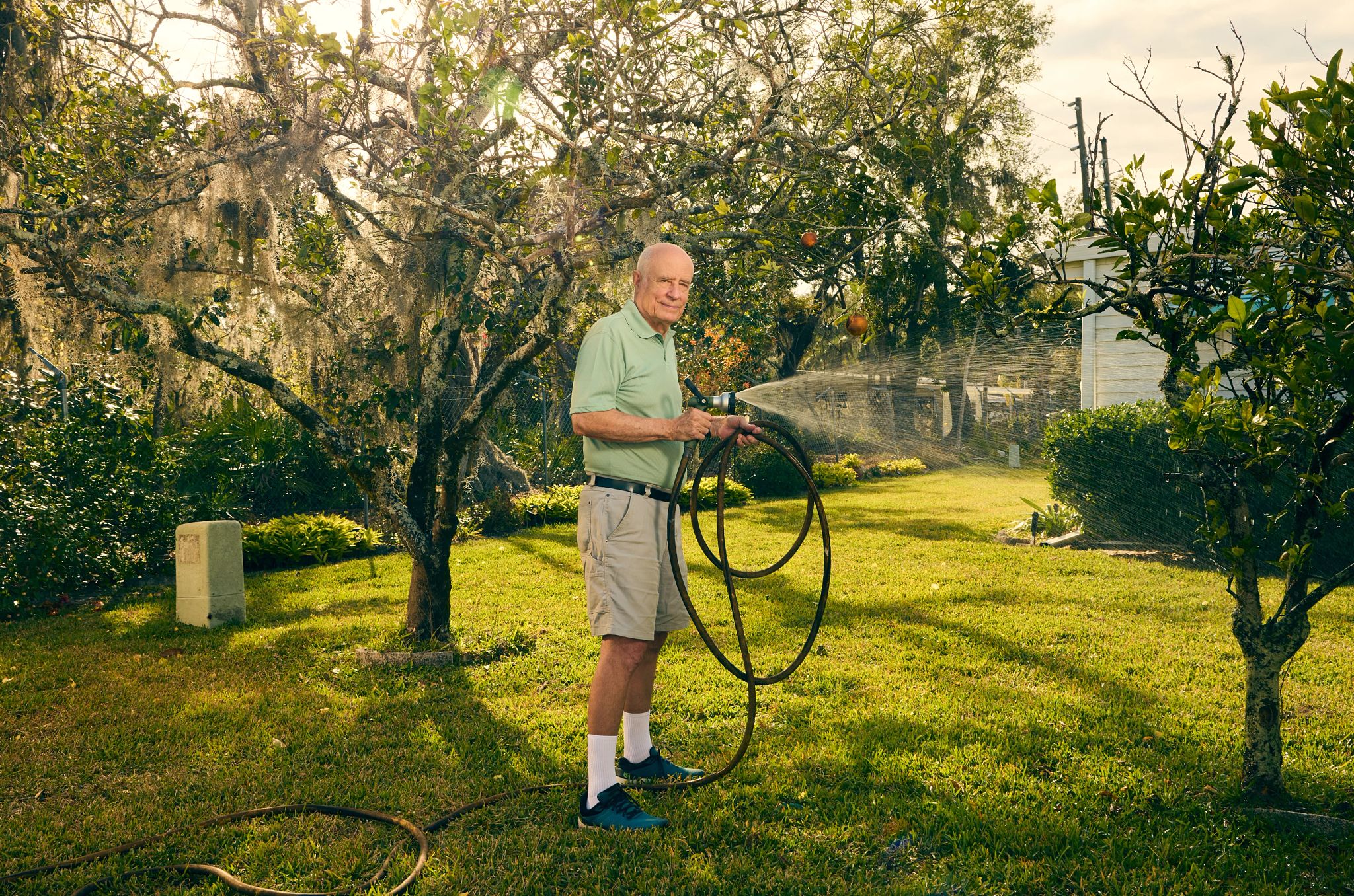 Moving in With My Kid’s Family watering trees