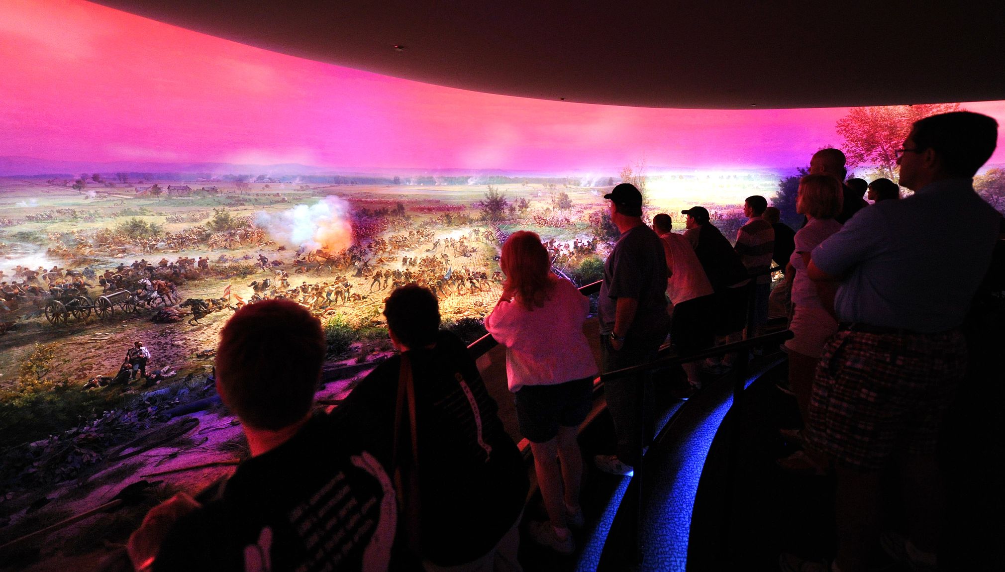 World-Class Museums at National Parks cyclorama painting of pickett’s charge
