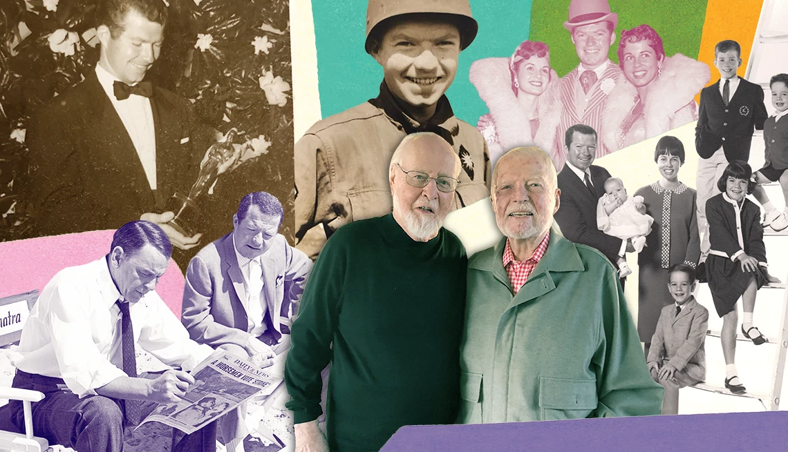 Jim Mahoney Hollywood publicist collage of images from jim mahoney's life