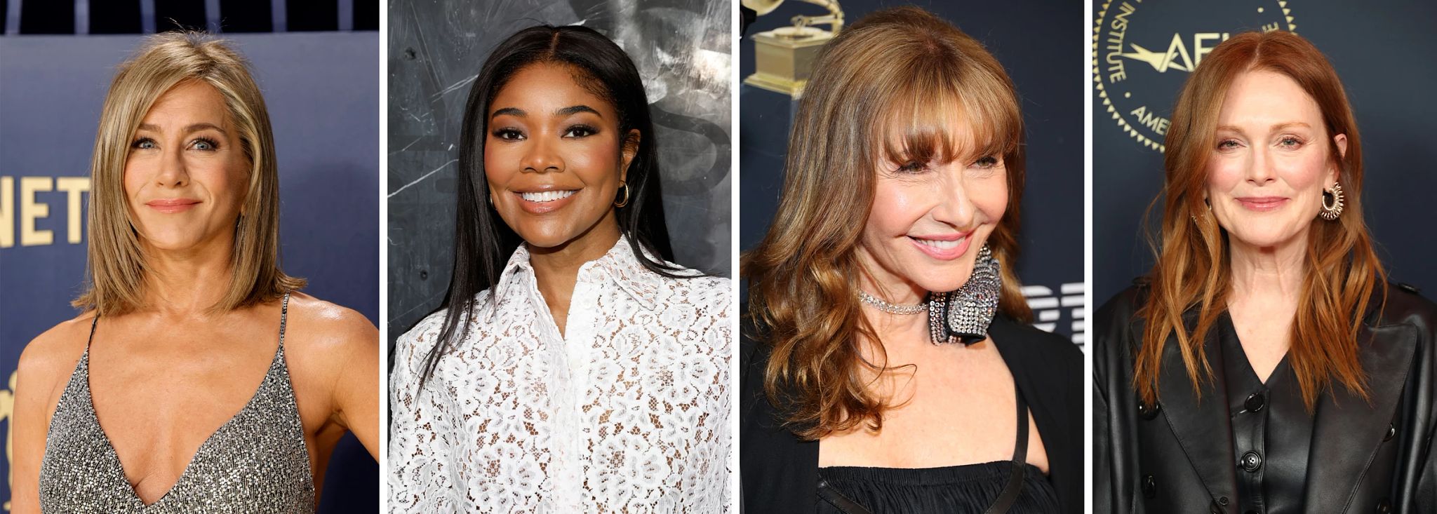 Jennifer Aniston (55), Gabrielle Union (51), Mary Steenburgen (71) y Julianne Moore (63).