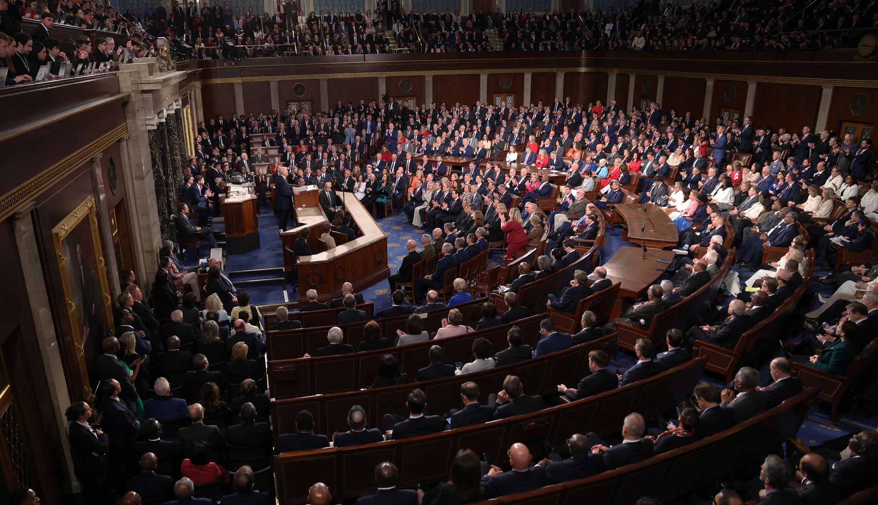 Trump Outlines New Retirement Plan With Federal Match President Donald Trump delivers his State of the Union address.