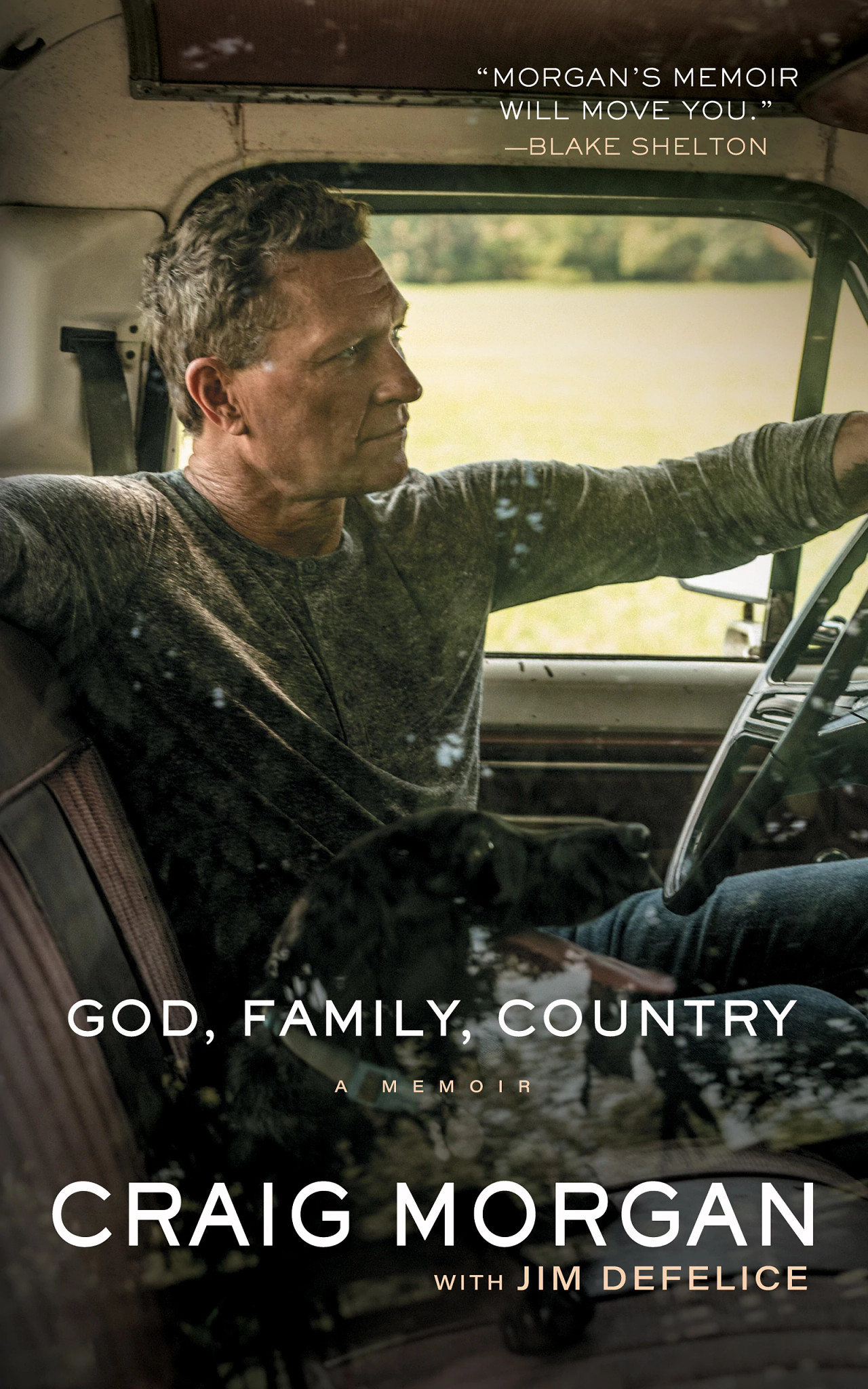 Book cover that says God, Family, Country: A Memoir, Craig Morgan with Jim DeFelice