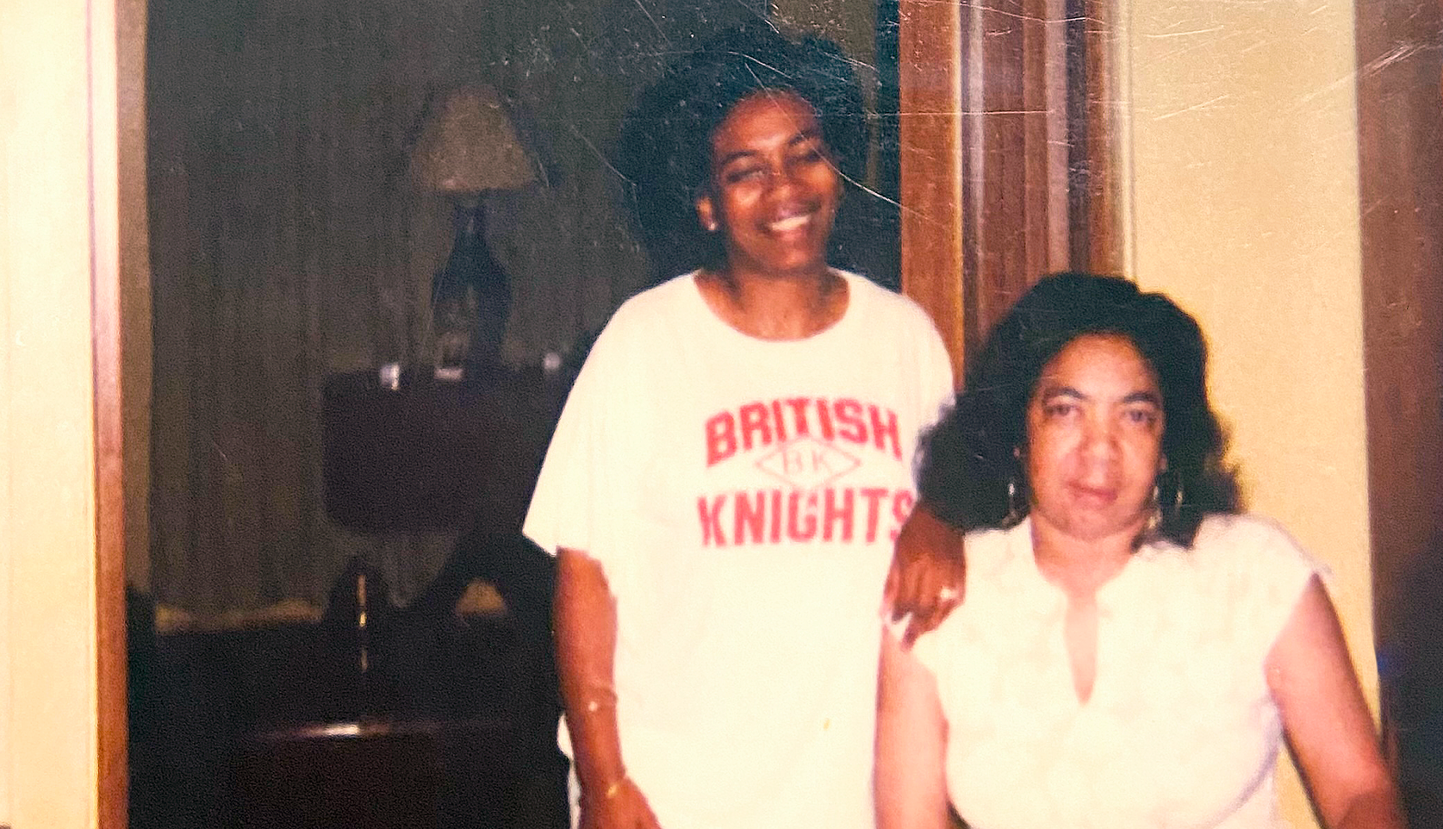 Goldia Brown, con su madre Goldia Cotten Brown