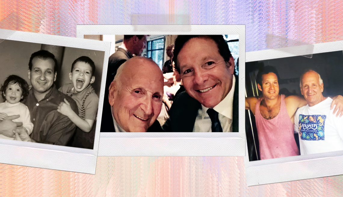 fotos de Steve Guttenberg junto a su padre